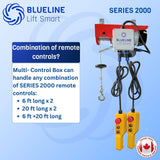 MULTI-CONTROL BOX for BLUELINE ELECTRIC HOISTS SERIES 2000 for 2 wired remote controls-Canada Hoists