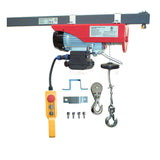 440 lb (200kg) BLUELINE Electric Hoist SERIES 2000 with TWO Wired Controls: 1x6FT + 1x20FT and Multi-Control Box