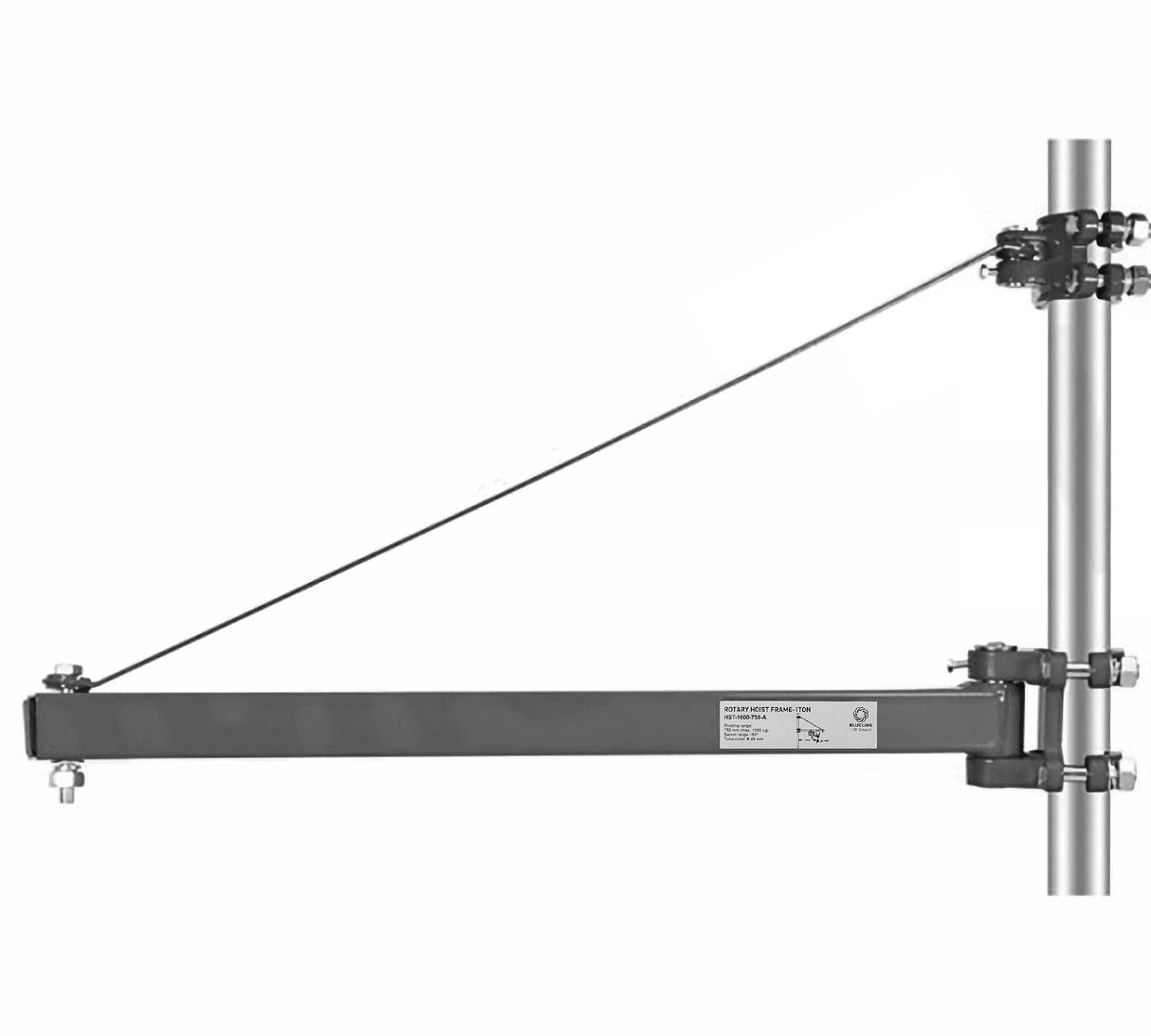Rotary Frame for Electric or Manual Hoist 180 Degrees. Holds 1000kg at Fixed Length of 750cm