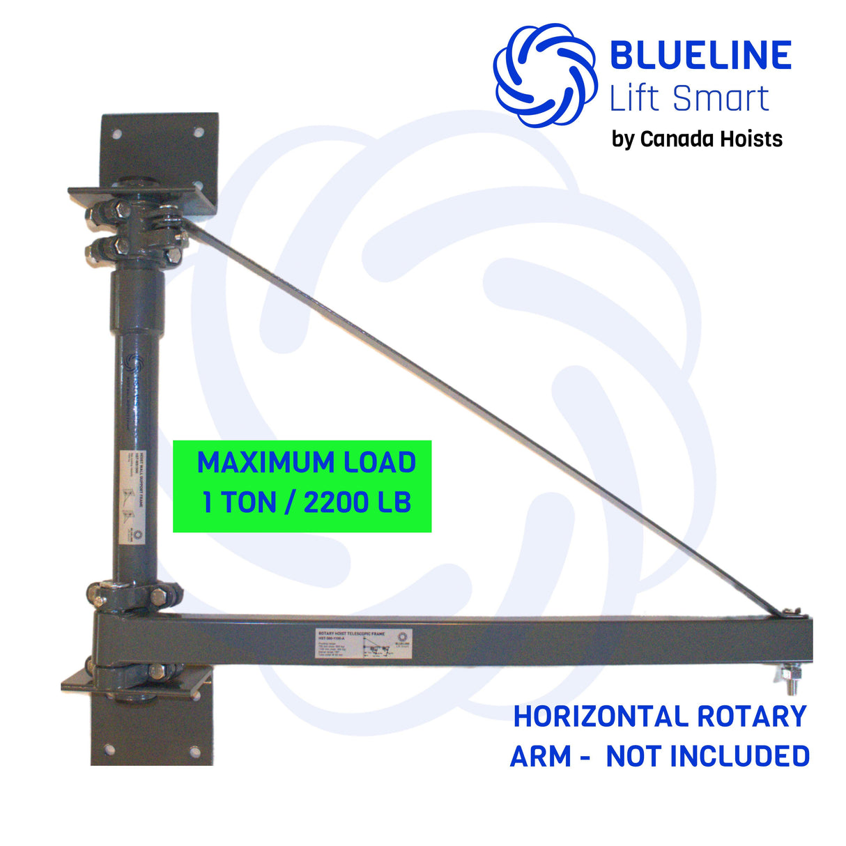 Wall Support  for Hoist Rotary Arms. Holds power:1000kg
