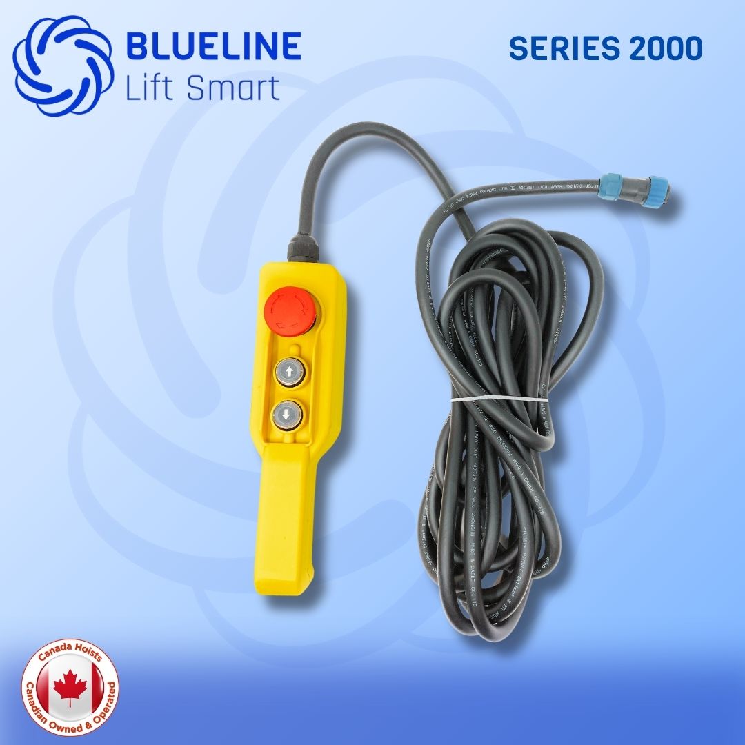 20 FT (6m) Wired Remote Control for BLUELINE Electric Hoists SERIES 2000-Canada Hoists