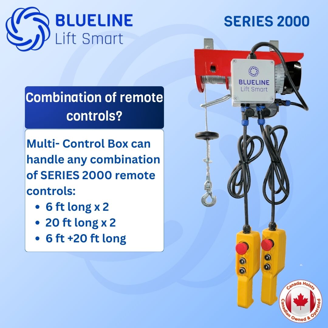 MULTI-CONTROL BOX BLUELINE HOIST SERIES 2000 For 2 Wired Controls ...