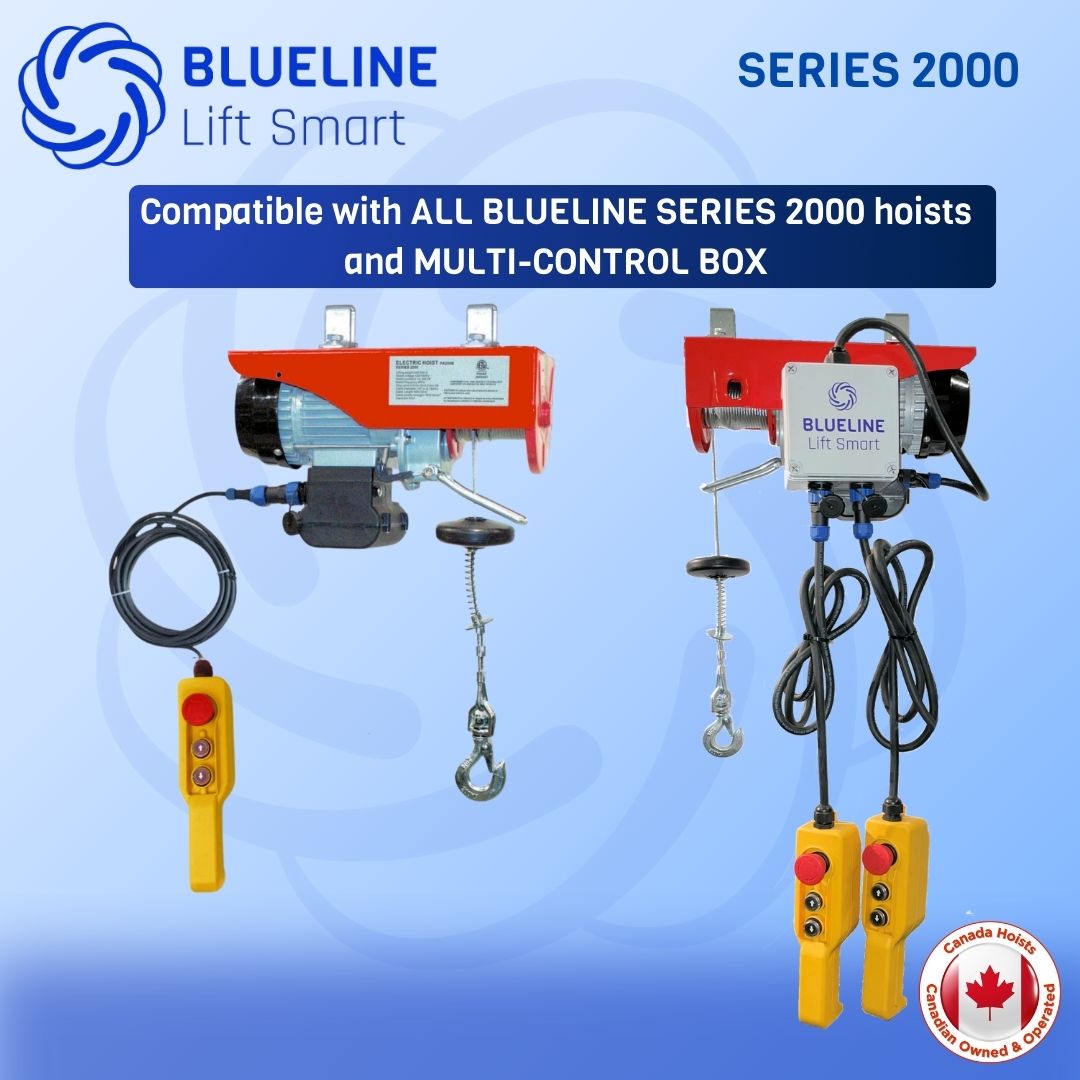 20 FT (6m) Wired Remote Control for BLUELINE Electric Hoists SERIES 2000-Canada Hoists