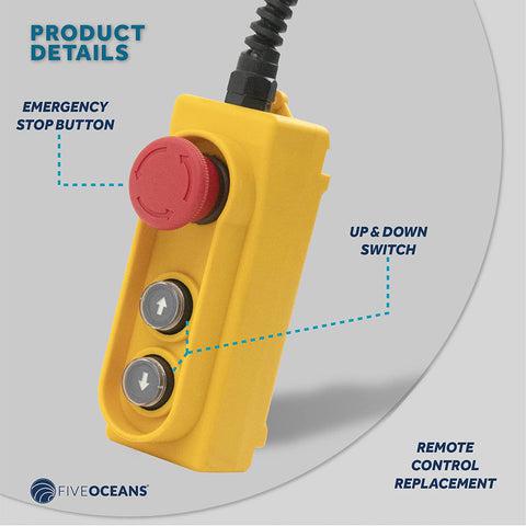 Replacements Remote Control for Electric Hoist Crane, 20FT - Five Oceans